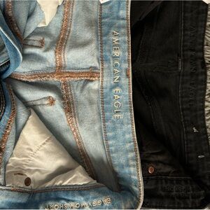 3 size 4 bottoms(regular) denim shorts and jeans